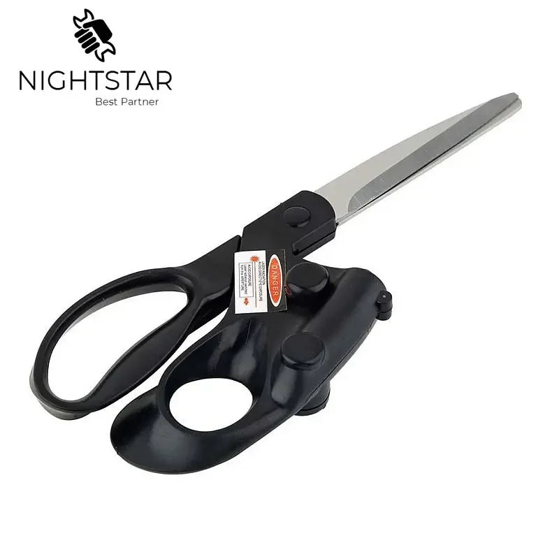 scissors with laser for perfect cuttings