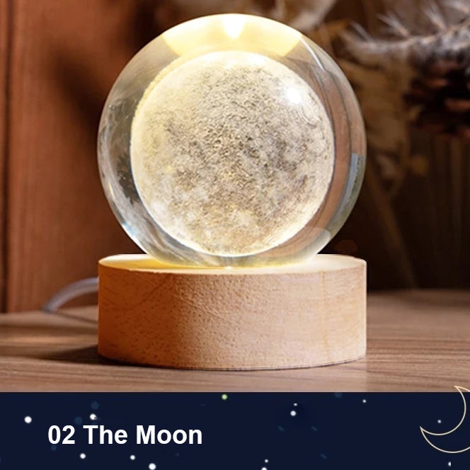 LED Night Light Milky Way Galaxy Solar System Crystal Ball