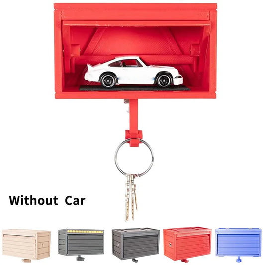 Car Garage Key Holder With Opening Door