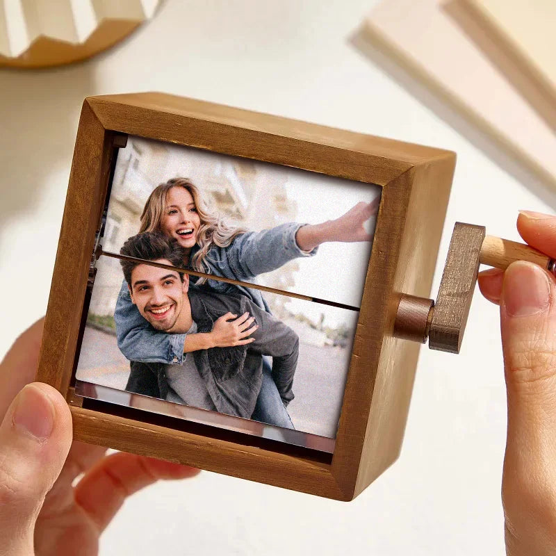 Custom Hand-cranked Photo box with light