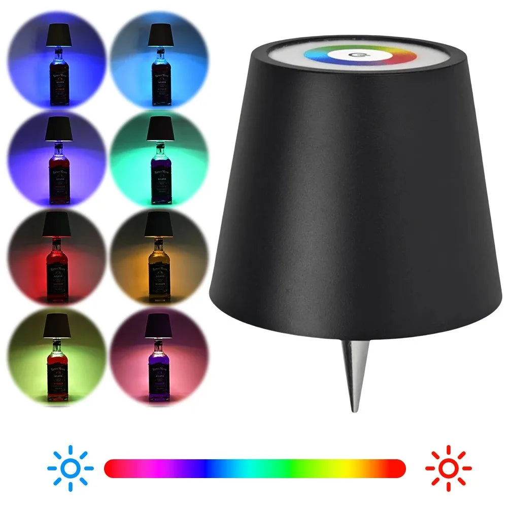 LED bottle table lamp