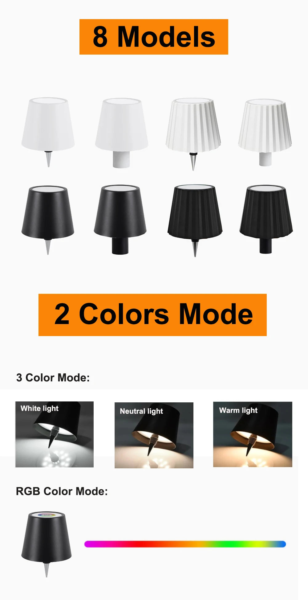 LED bottle table lamp