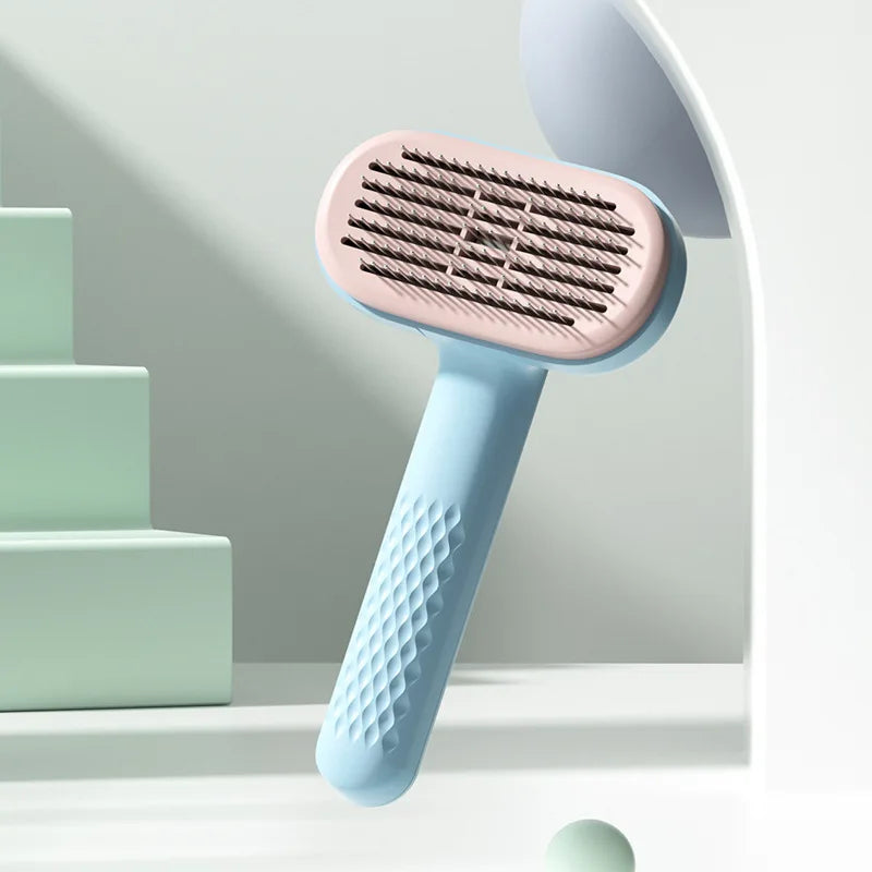 self cleaning pet hair removal comb