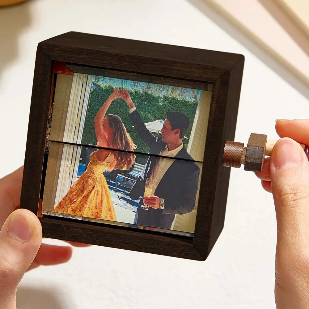 Custom Hand-cranked Photo box with light